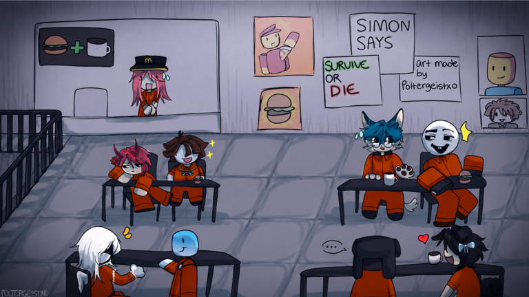 Death Order Simon Says official Roblox cover art